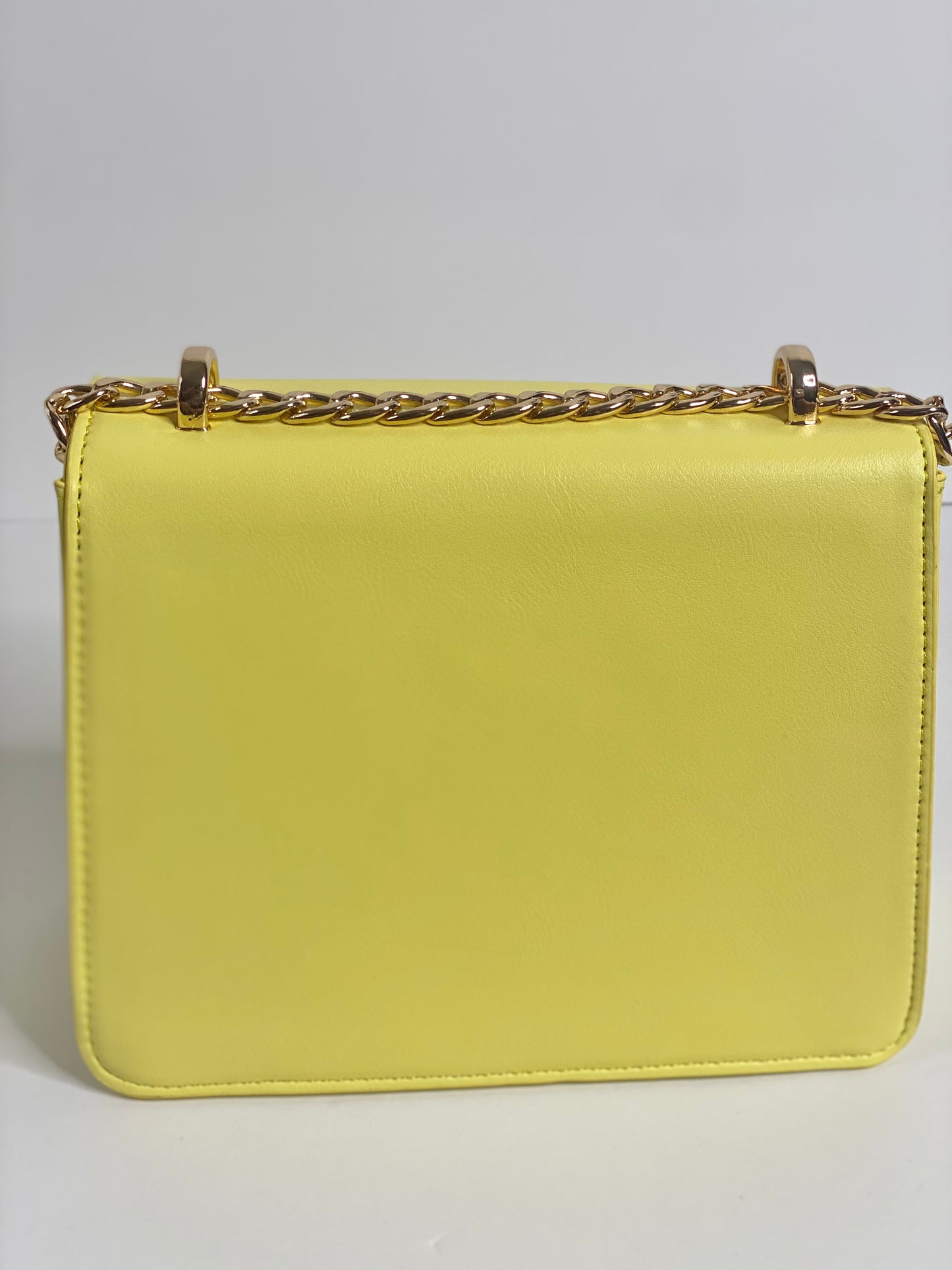 Yellow Signature Chain JL Bag