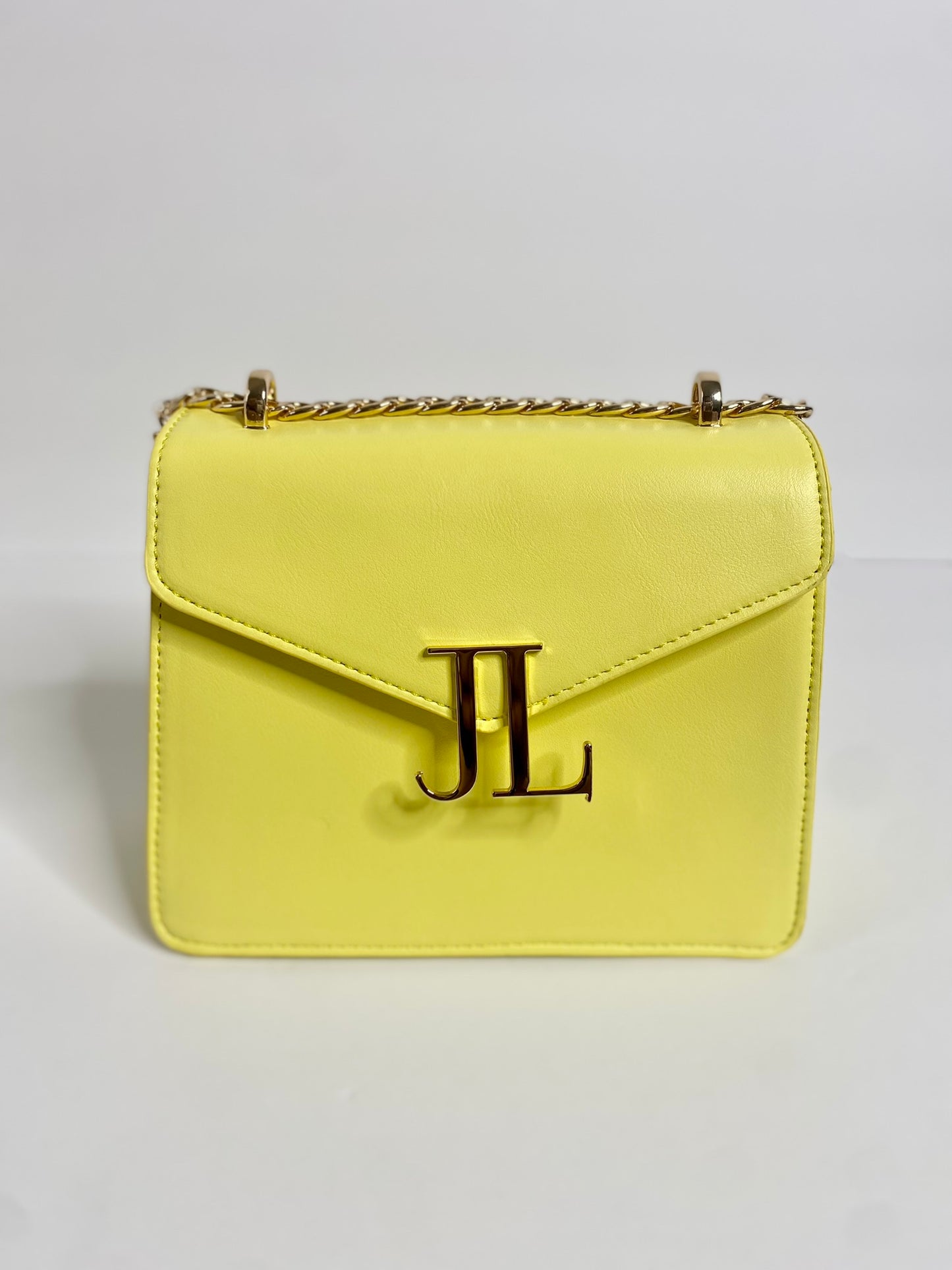 Yellow Signature Chain JL Bag