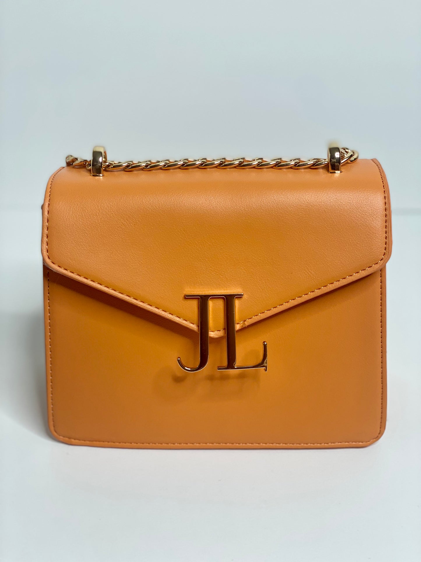 Orange Signature Chain JL Bag