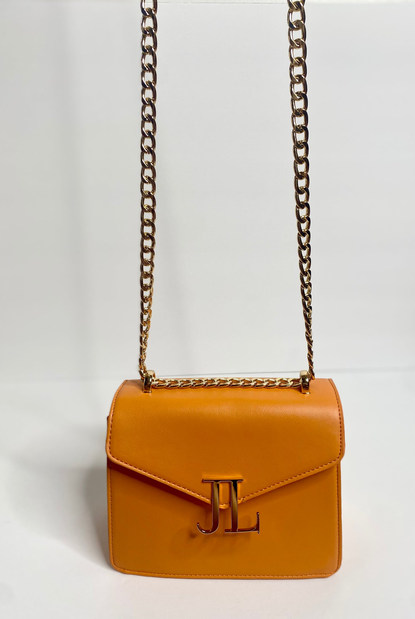Orange Signature Chain JL Bag